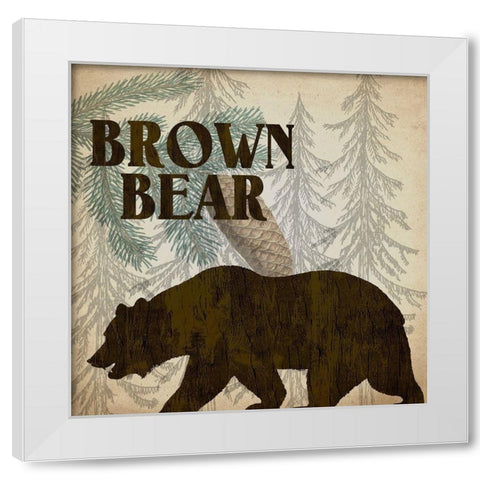 Rustic Lodge 4 White Modern Wood Framed Art Print by Kimberly, Allen