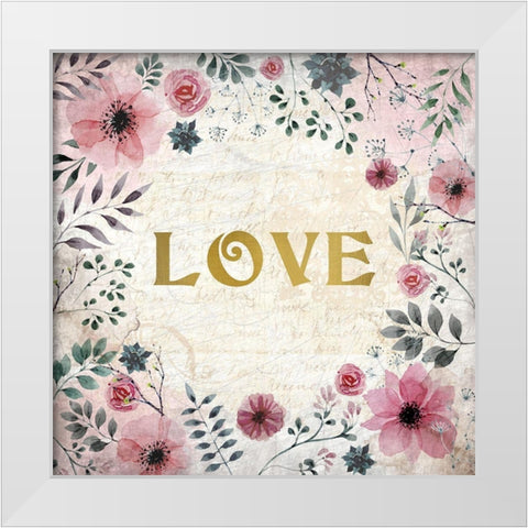 Blooming Dreams 1 White Modern Wood Framed Art Print by Kimberly, Allen