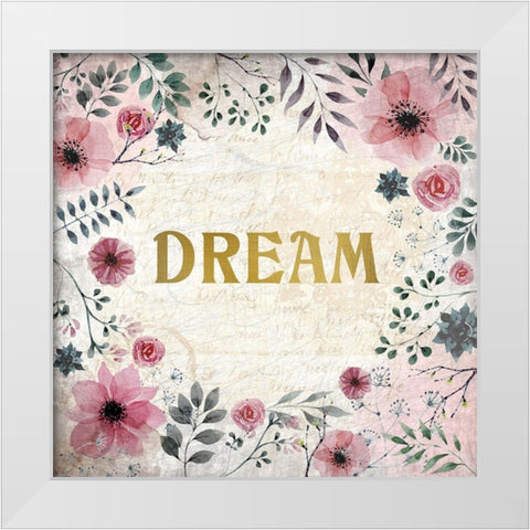 Blooming Dreams 2 White Modern Wood Framed Art Print by Kimberly, Allen
