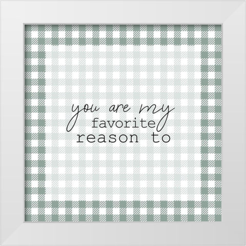 You Are White Modern Wood Framed Art Print by Kimberly, Allen