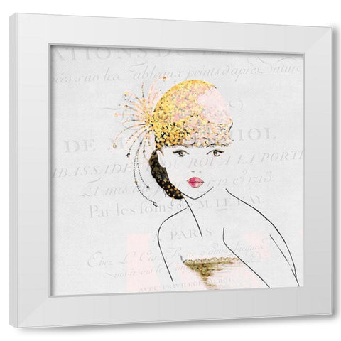 Glam 2 White Modern Wood Framed Art Print by Kimberly, Allen