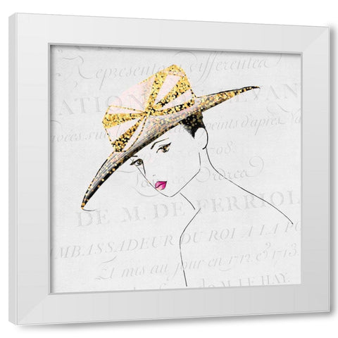 Glam 3 White Modern Wood Framed Art Print by Kimberly, Allen