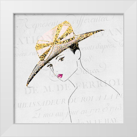 Glam 3 White Modern Wood Framed Art Print by Kimberly, Allen