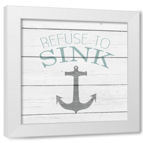 Your Compass and Anchor 1 White Modern Wood Framed Art Print by Kimberly, Allen