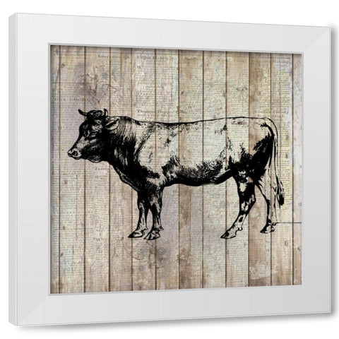 Farm Life 1 White Modern Wood Framed Art Print by Allen, Kimberly
