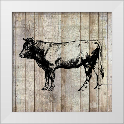 Farm Life 1 White Modern Wood Framed Art Print by Allen, Kimberly