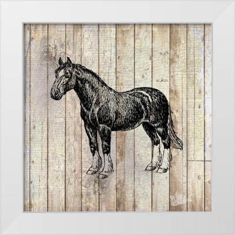 Farm Life 4 White Modern Wood Framed Art Print by Allen, Kimberly