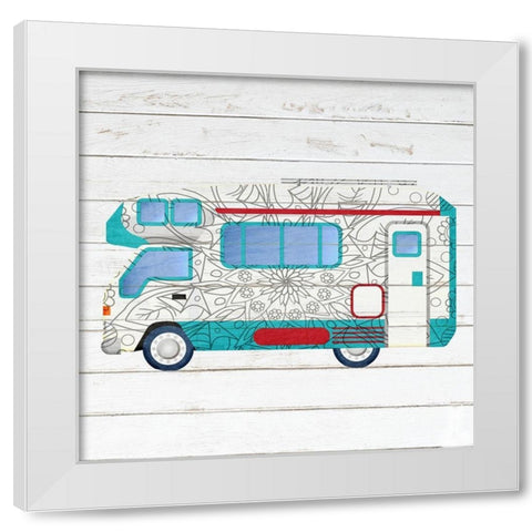 Camper Life 2 White Modern Wood Framed Art Print by Kimberly, Allen
