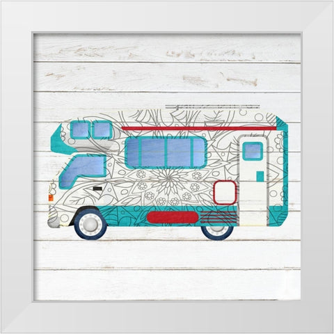 Camper Life 2 White Modern Wood Framed Art Print by Kimberly, Allen