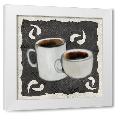 Coffee Life 4 White Modern Wood Framed Art Print by Kimberly, Allen