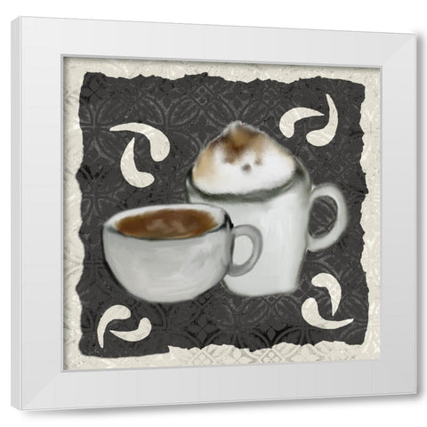 Coffee Life 5 White Modern Wood Framed Art Print by Kimberly, Allen