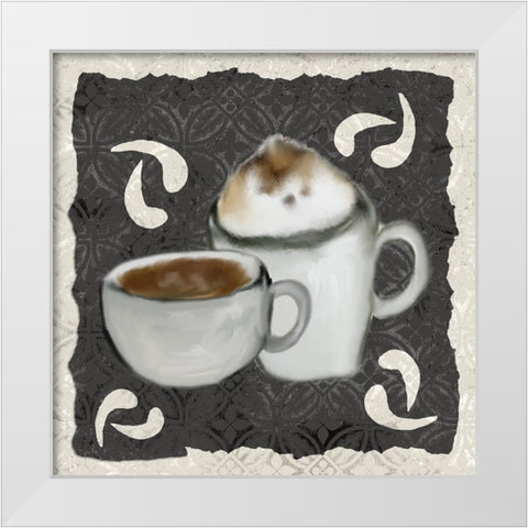 Coffee Life 5 White Modern Wood Framed Art Print by Kimberly, Allen