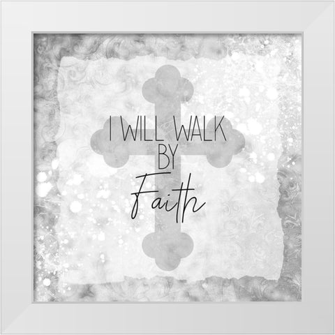 Be Still 2 White Modern Wood Framed Art Print by Kimberly, Allen