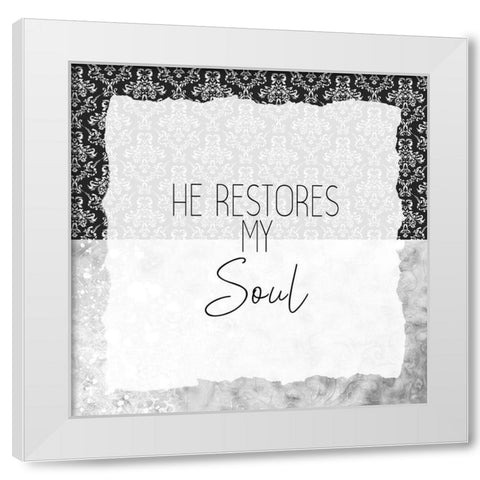 Be Still 3 White Modern Wood Framed Art Print by Kimberly, Allen