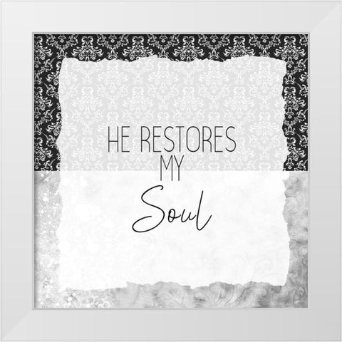 Be Still 3 White Modern Wood Framed Art Print by Kimberly, Allen