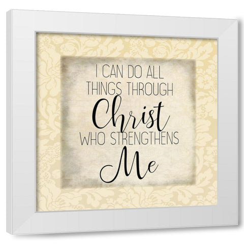 Trust In The Lord 2 White Modern Wood Framed Art Print by Kimberly, Allen