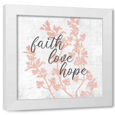 Branches 2 Blessed White Modern Wood Framed Art Print by Allen, Kimberly