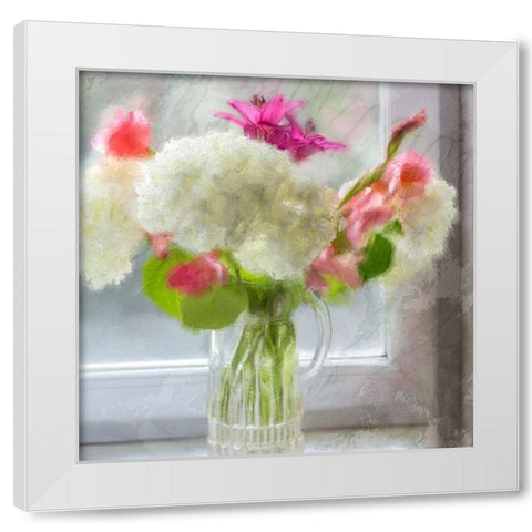 In the Window White Modern Wood Framed Art Print by Kimberly, Allen