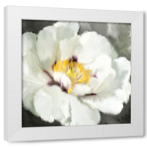 Love Blooms White Modern Wood Framed Art Print by Kimberly, Allen