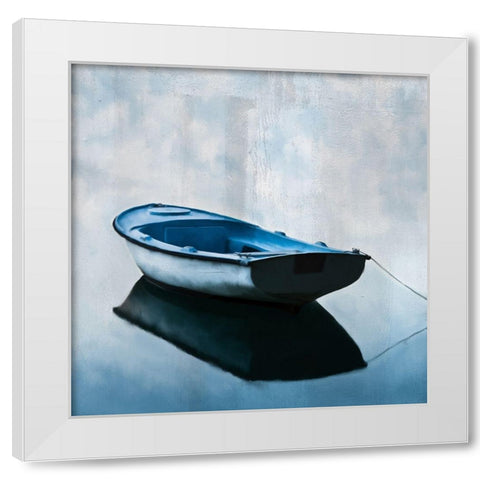 On The Water White Modern Wood Framed Art Print by Kimberly, Allen