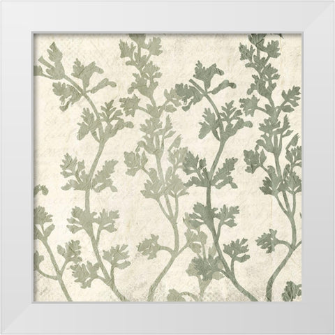 Sage 2 White Modern Wood Framed Art Print by Kimberly, Allen