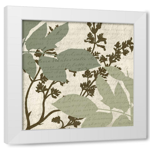 Sage 5 White Modern Wood Framed Art Print by Kimberly, Allen