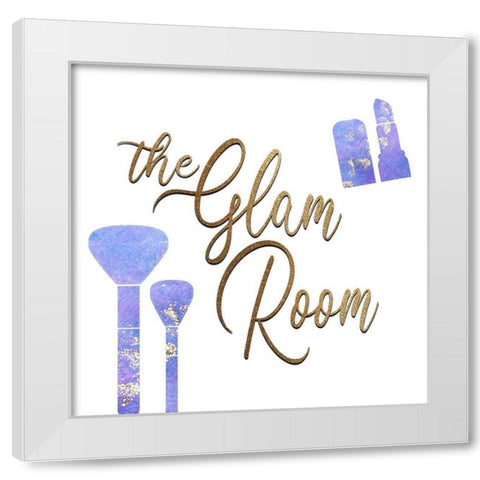 The Glam Room White Modern Wood Framed Art Print by Kimberly, Allen