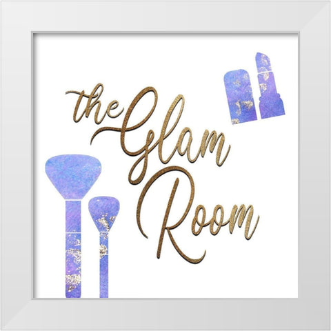 The Glam Room White Modern Wood Framed Art Print by Kimberly, Allen