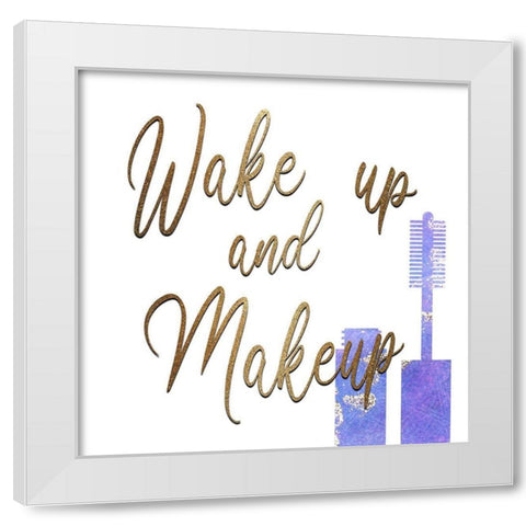 Wake Up White Modern Wood Framed Art Print by Kimberly, Allen