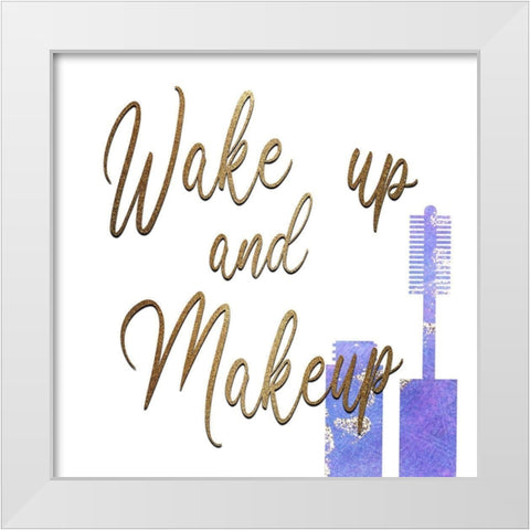 Wake Up White Modern Wood Framed Art Print by Kimberly, Allen