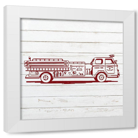 Little One 1 White Modern Wood Framed Art Print by Kimberly, Allen