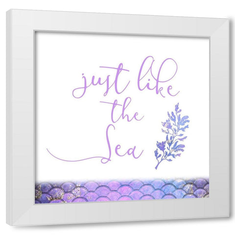 Beautiful and Free 3 White Modern Wood Framed Art Print by Kimberly, Allen