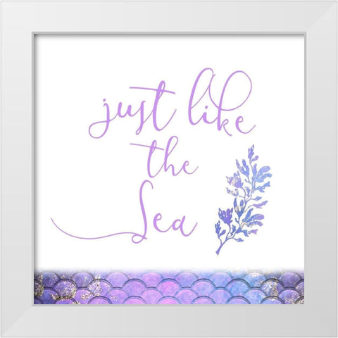 Beautiful and Free 3 White Modern Wood Framed Art Print by Kimberly, Allen