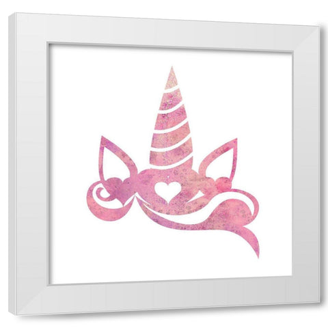 In a Field of Horses 1 White Modern Wood Framed Art Print by Kimberly, Allen