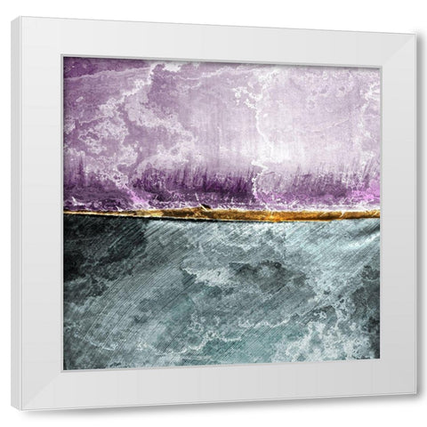 Layered Two White Modern Wood Framed Art Print by Kimberly, Allen