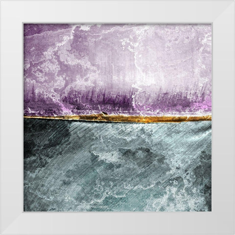 Layered Two White Modern Wood Framed Art Print by Kimberly, Allen