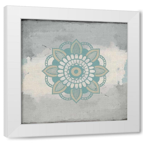 Henna Dreams 3 White Modern Wood Framed Art Print by Allen, Kimberly