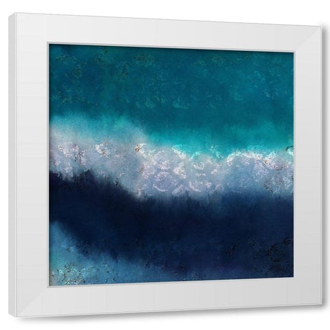 Ocean Wave White Modern Wood Framed Art Print by Kimberly, Allen