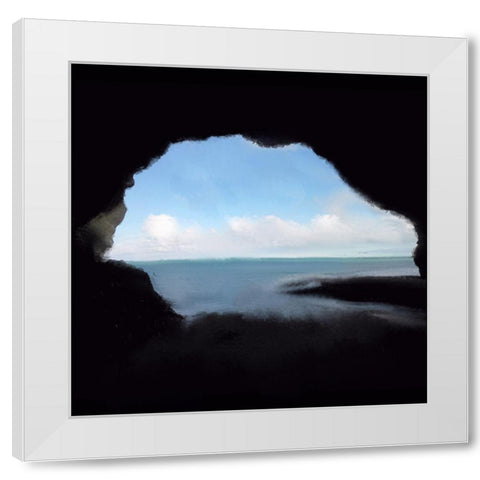 View from the Cave White Modern Wood Framed Art Print by Kimberly, Allen