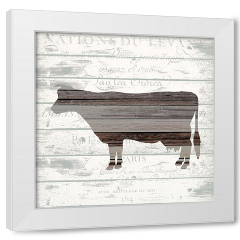 Farm Life 2 White Modern Wood Framed Art Print by Kimberly, Allen