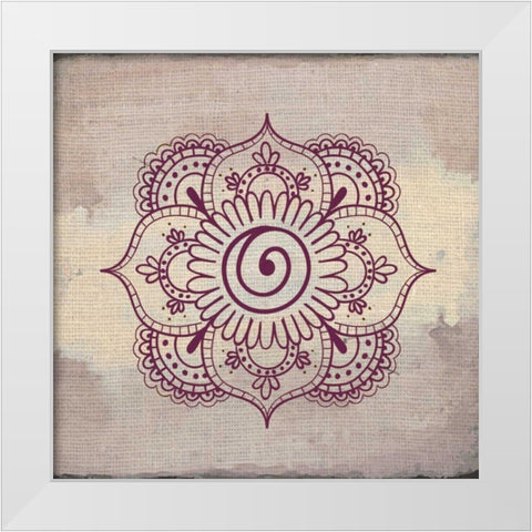 Lovely Henna 1 White Modern Wood Framed Art Print by Allen, Kimberly