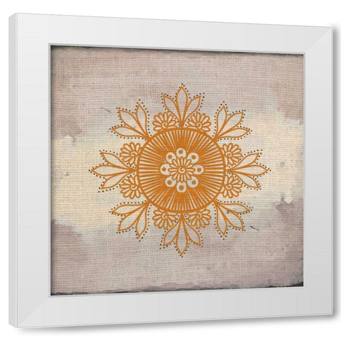 Lovely Henna 3 White Modern Wood Framed Art Print by Allen, Kimberly