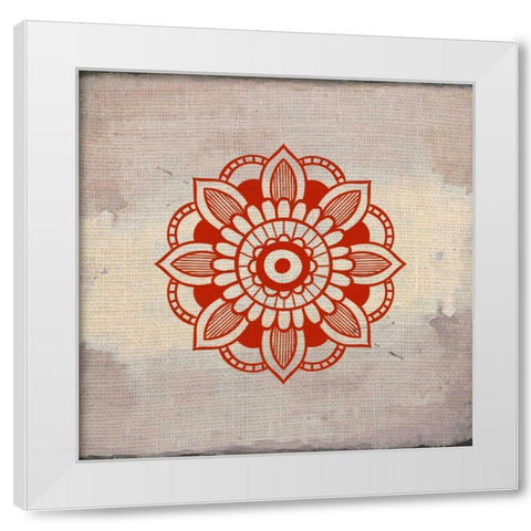Lovely Henna 4 White Modern Wood Framed Art Print by Allen, Kimberly