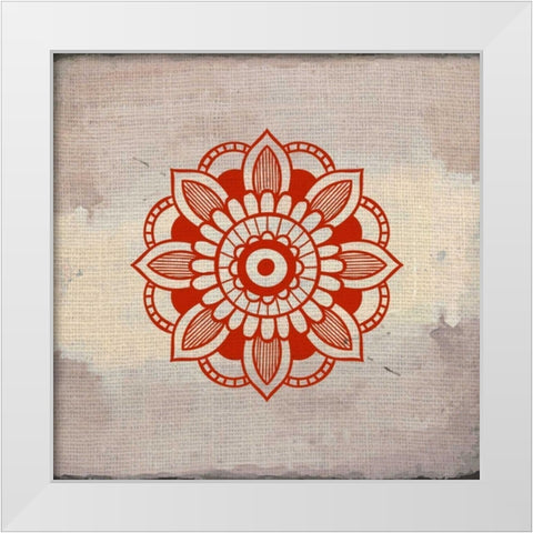 Lovely Henna 4 White Modern Wood Framed Art Print by Allen, Kimberly