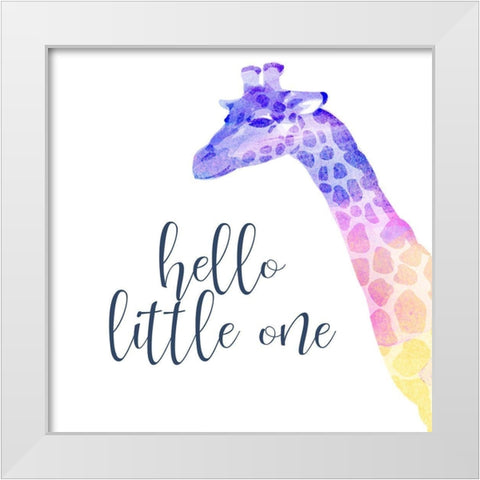 Little One 3 White Modern Wood Framed Art Print by Kimberly, Allen