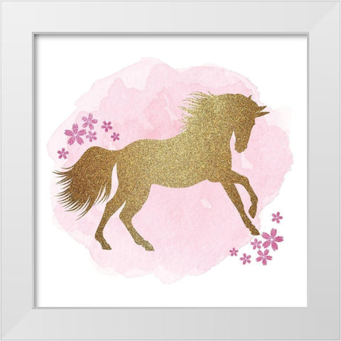 Be a Unicorn A White Modern Wood Framed Art Print by Kimberly, Allen