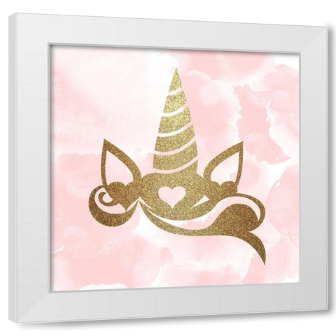 Born to Be 1 White Modern Wood Framed Art Print by Kimberly, Allen