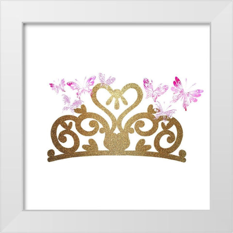 A Princess 5 White Modern Wood Framed Art Print by Kimberly, Allen