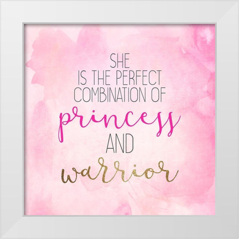 A Princess 4 White Modern Wood Framed Art Print by Allen, Kimberly