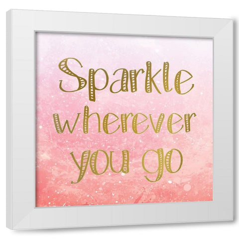 Magic is all Around 3 White Modern Wood Framed Art Print by Kimberly, Allen